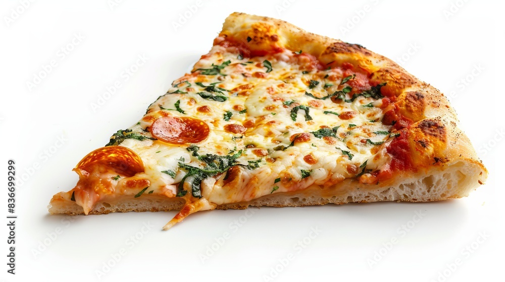 slice of pizza with a bite taken out isolated on white background, food concept for designer slice of pizza with a bite taken out isolated on white background, food concept for designer