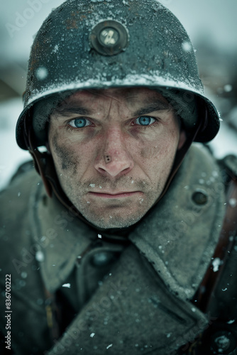 Portrait of Russian Soldier in Trenches © M.Gierczyk