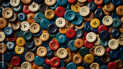 A background adorned with colorful buttons, offering a playful and vibrant touch to any design or project.