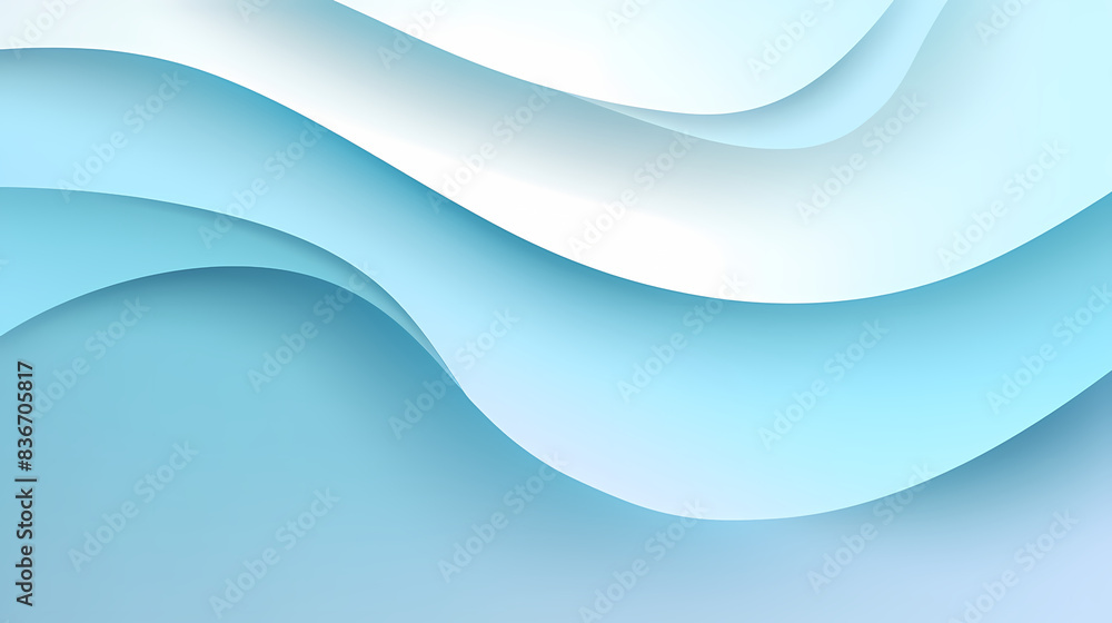 Background with light blue gradient color paper cut vector image Background with light blue gradient color paper cut vector image