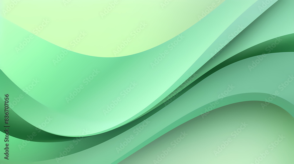 Background with light green gradient color paper cut vector image Background with light green gradient color paper cut vector image