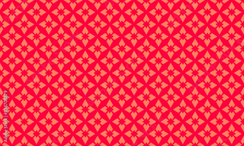 Paper Cutout Design Geometric Shapes Seamless Pattern for Wallpaper Background