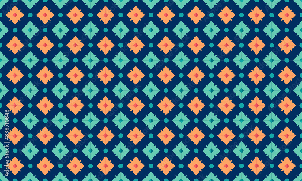 Paper Cutout Design Geometric Shapes Seamless Pattern for Wallpaper Background Paper Cutout Design Geometric Shapes Seamless Pattern for Wallpaper Background