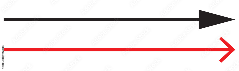 Straight long arrow vector icon Straight long arrow vector icon