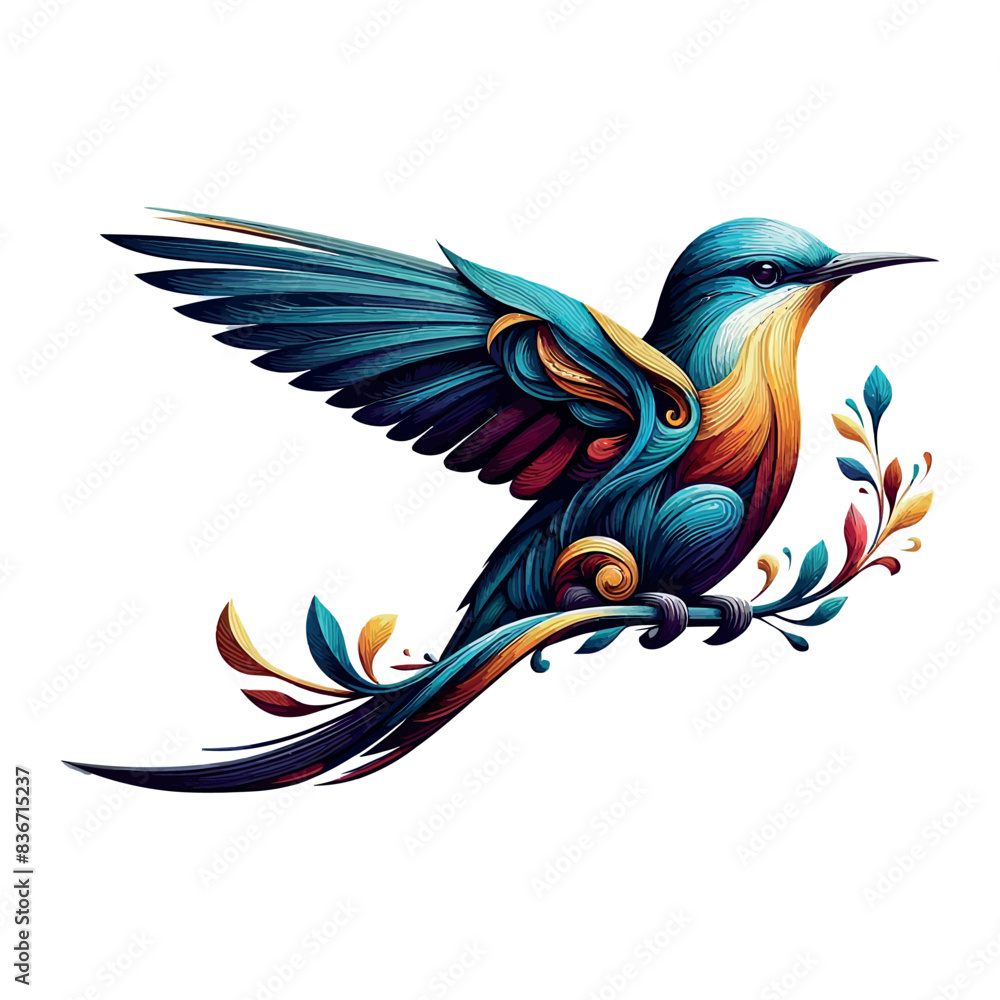 Obraz premium bird Free Vector and bird Illustration