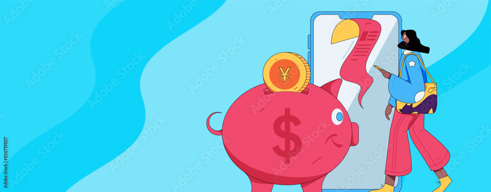 Online shopping payment security character flat vector concept operation hand drawn illustration
Online shopping payment security character flat vector concept operation hand drawn illustration