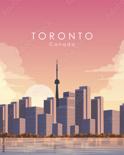 Toronto Canada travel poster