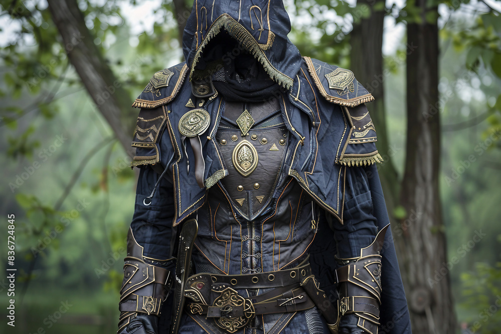 Intricately designed fantasy male outfit, perfect for epic adventures and role-play.