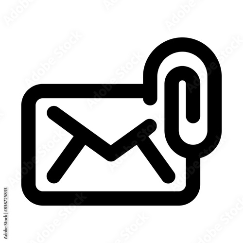email attachment line icon