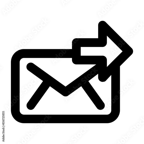 email forward line icon
