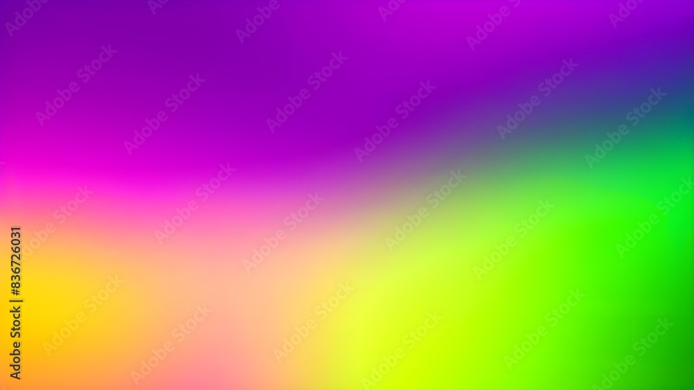 Fototapeta premium Purple green and yellow sof gradient background