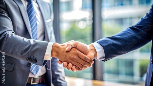 Close-up shot of two hands shaking in agreement after a successful business meeting, partnership, agreement, deal, handshake, businessmen, collaboration, meeting, agreement, professional
