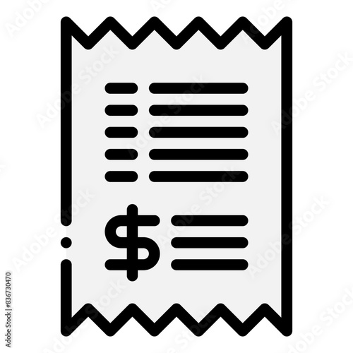 bill receipt icon