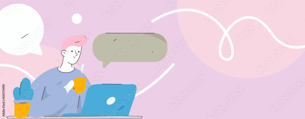 Communicate with consultants flat vector character concept operation hand drawn illustration
Communicate with consultants flat vector character concept operation hand drawn illustration