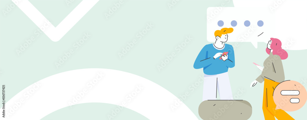 Communicate with consultants flat vector character concept operation hand drawn illustration
Communicate with consultants flat vector character concept operation hand drawn illustration