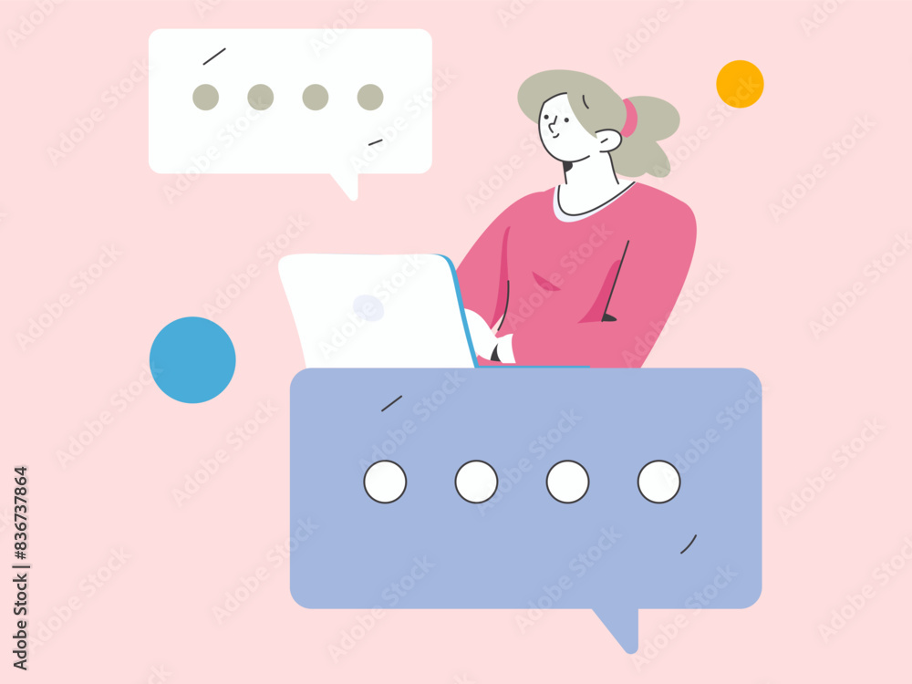Communicate with consultants flat vector character concept operation hand drawn illustration
Communicate with consultants flat vector character concept operation hand drawn illustration