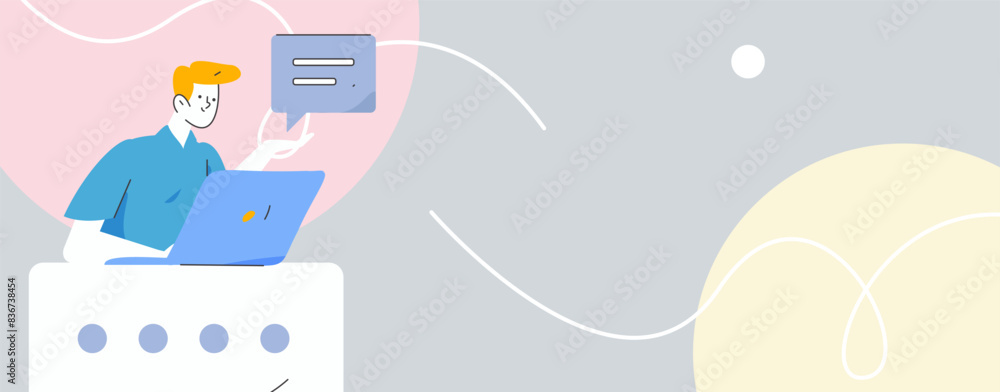 Communicate with consultants flat vector character concept operation hand drawn illustration
Communicate with consultants flat vector character concept operation hand drawn illustration
