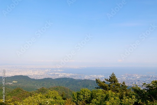 六甲山から見た大阪湾（大阪府方面）
