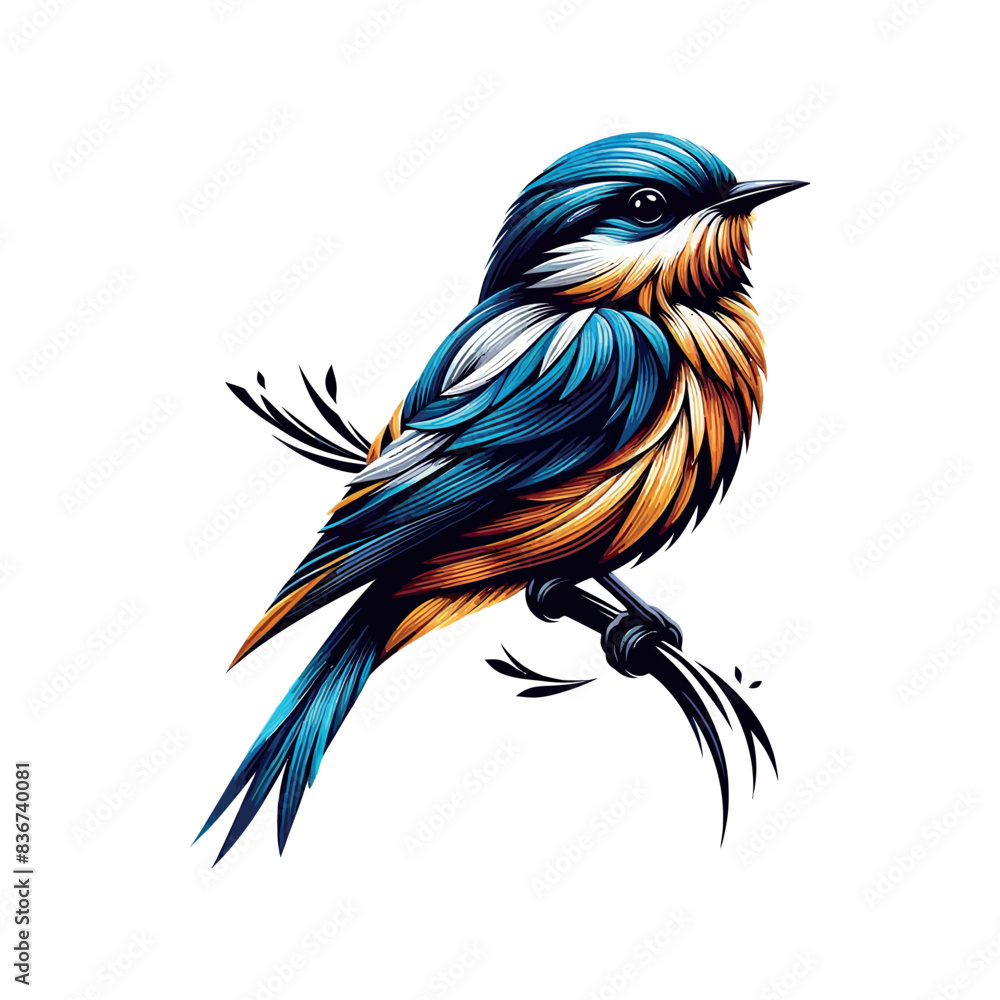 Fototapeta premium bird Free Vector and bird Illustration,