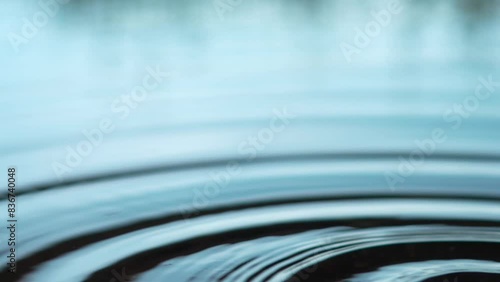 連続してできる水滴の波紋 photo