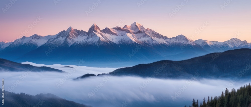 mountain landscape. view of a mountain mountain landscape. view of a mountain