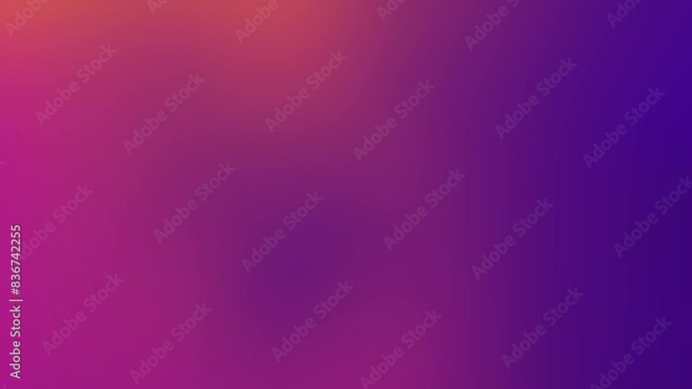 Abstract animated colorful purple, pink, orange gradient motion background video 4K