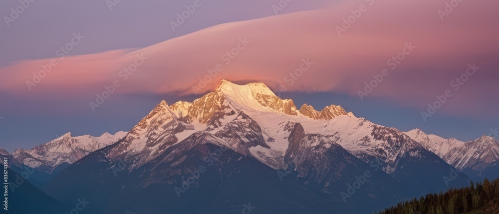 mountain landscape. view of a mountain mountain landscape. view of a mountain