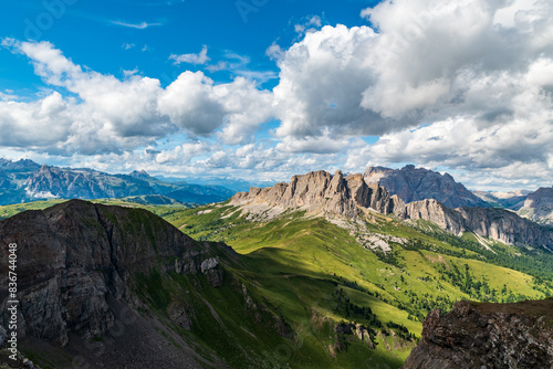 View from Col di Lana mountain peak in the Dolomites © honza28683