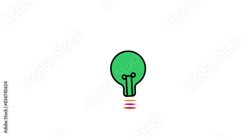 This is the lamp icon. this is a greed color.