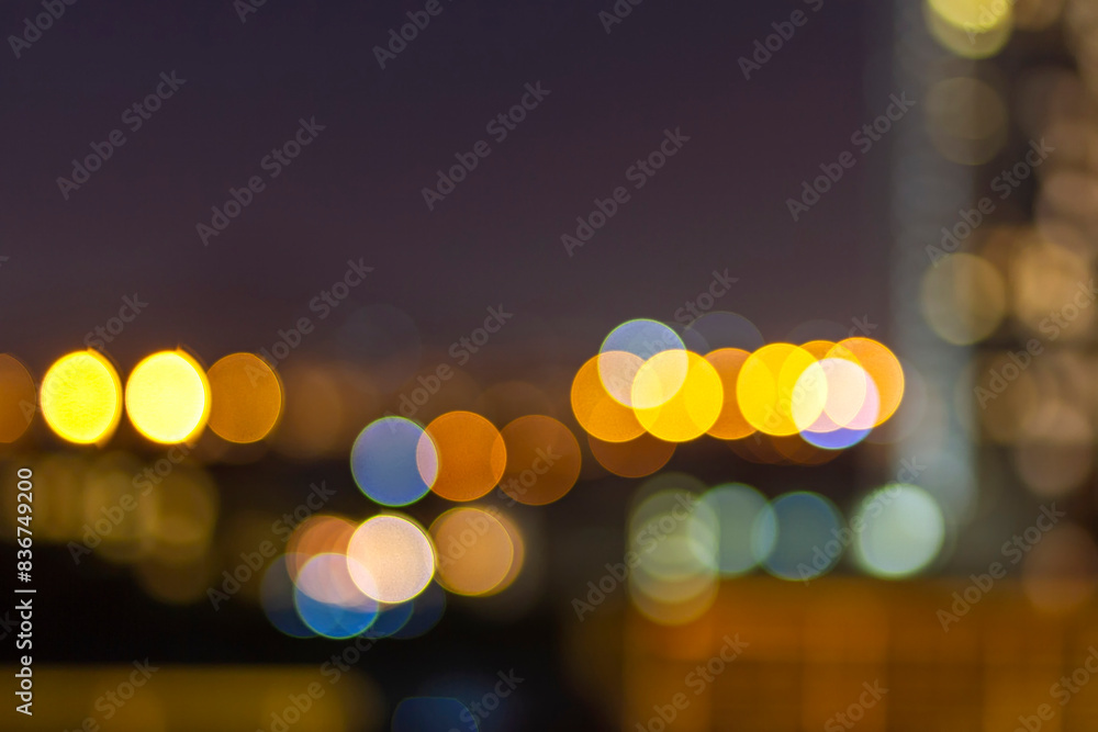 Fototapeta premium City Lights Bokeh