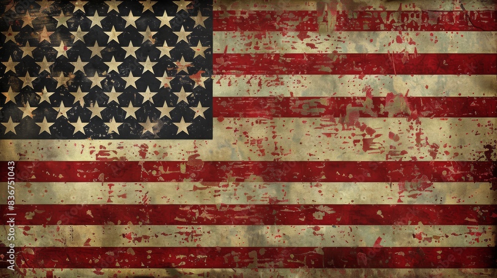 Grunge American flag background. Dirty USA flag Grunge American flag background. Dirty USA flag