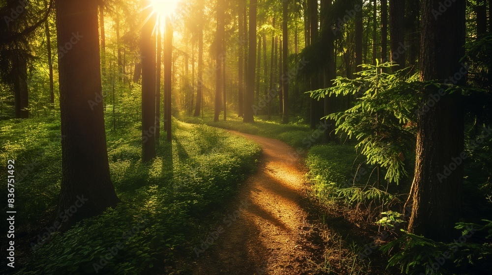 Fototapeta premium morning in the forest