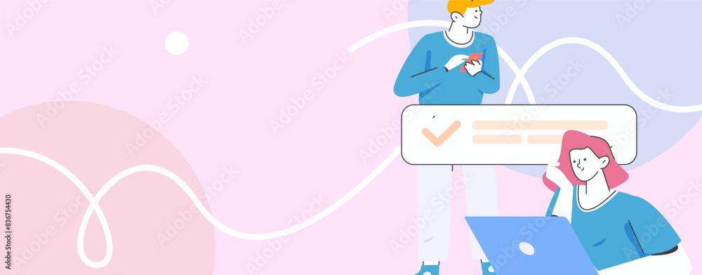 Communicate with consultants flat vector character concept operation hand drawn illustration
Communicate with consultants flat vector character concept operation hand drawn illustration