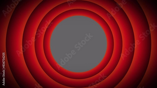 Cartoon style intro isolated by the alpha channel.Drag and drop use.Red circles zooming in with bounce back effect.