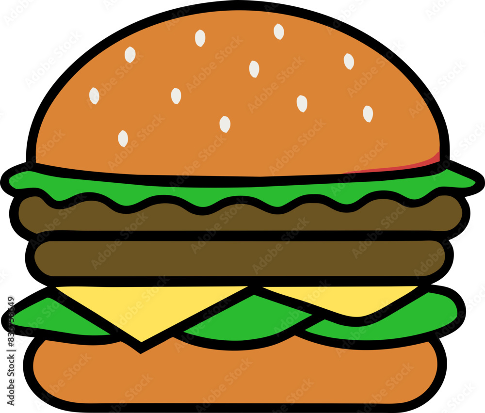 hamburger illustration hamburger illustration
