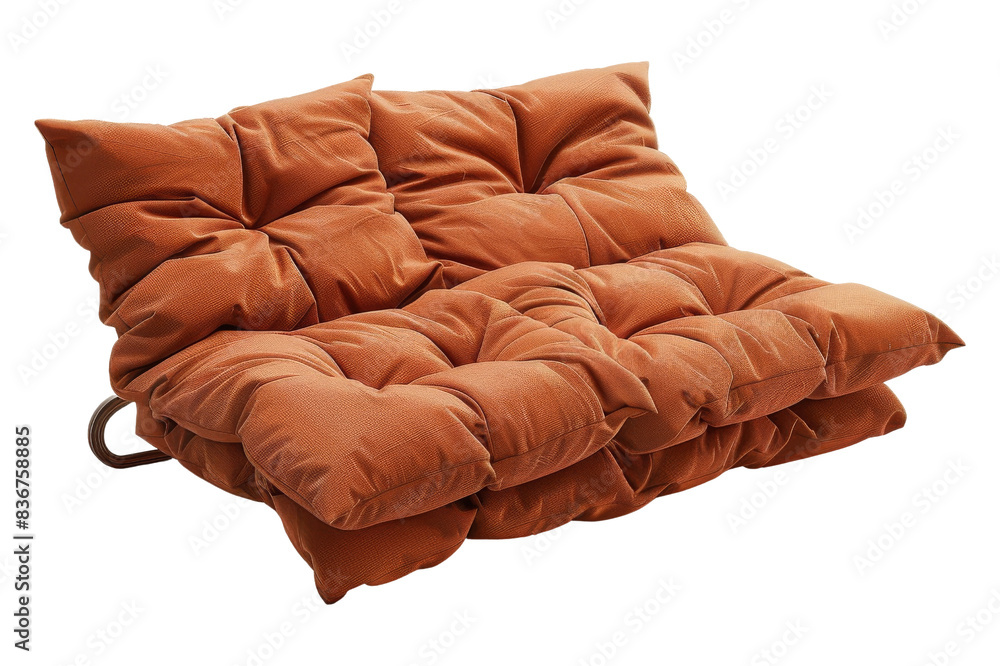 Fototapeta premium Orange Sofa with Pillows