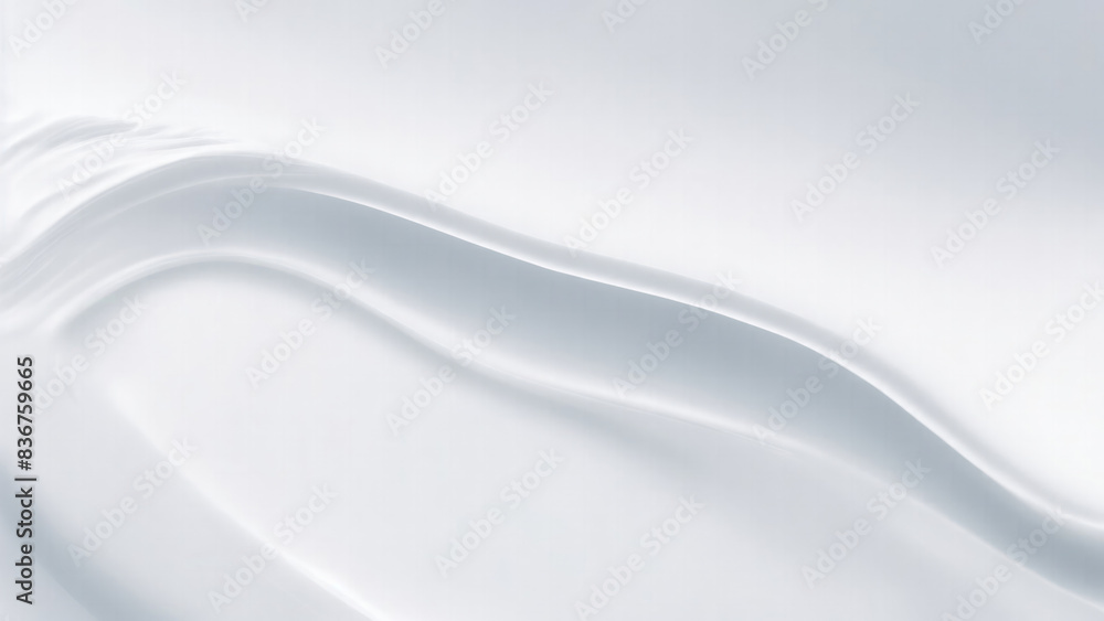 Obraz premium Soft and liquid White waves background