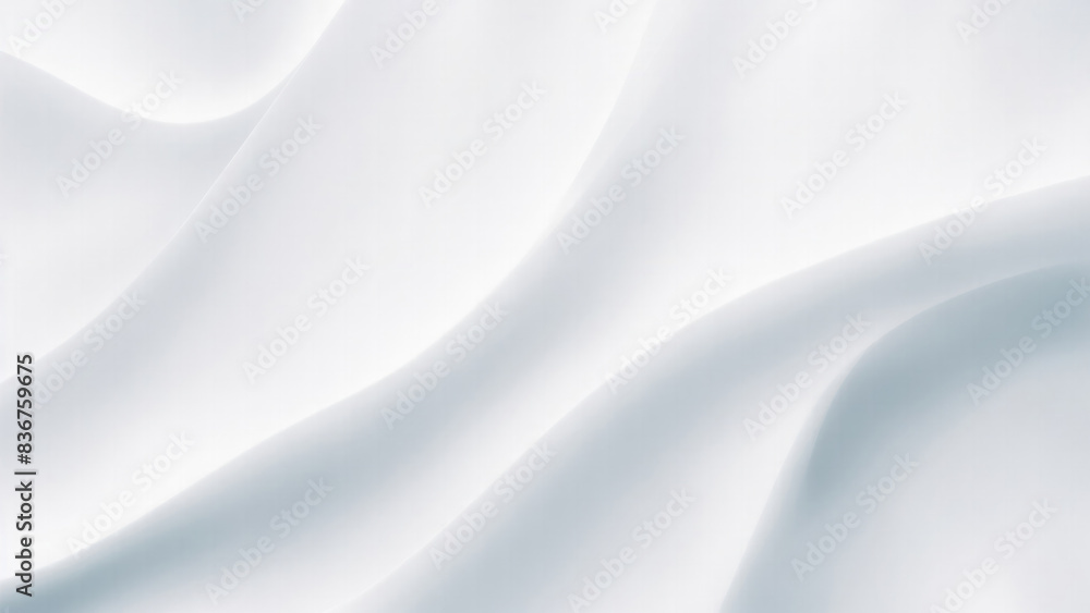 Fototapeta premium Soft and liquid White waves background