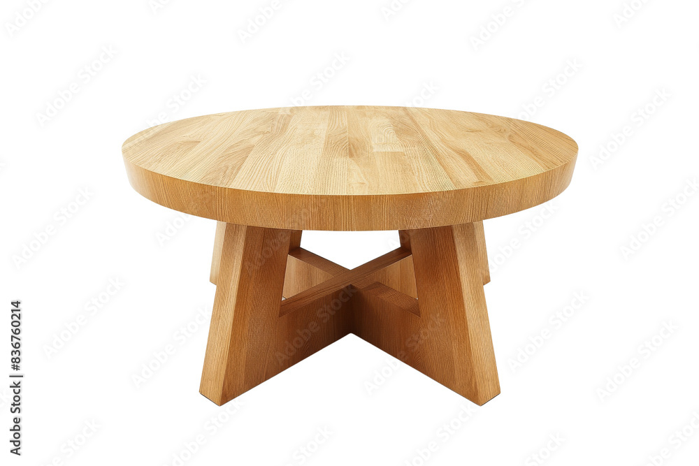 Round Wooden Table with Unique Base Round Wooden Table with Unique Base