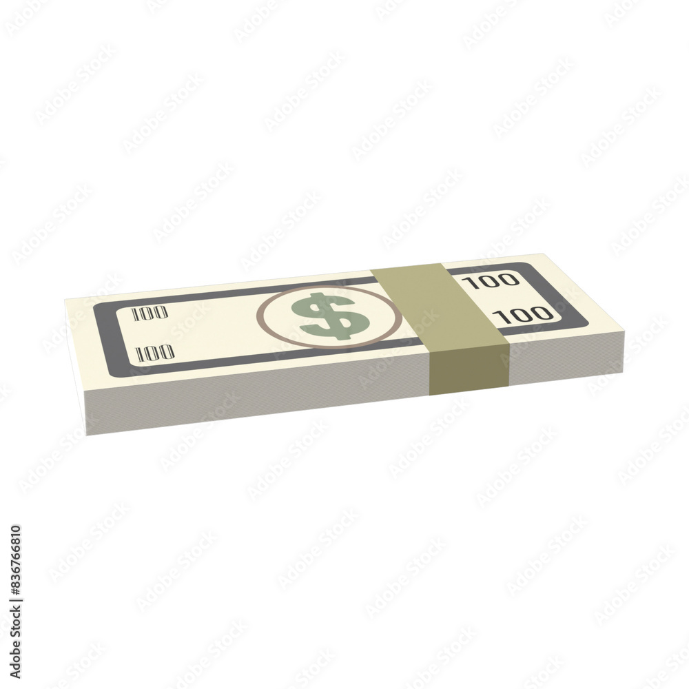 3d rendering of US dollar. bundles of United States currency notes, financial design element can be used for growing money. 3d rendering of US dollar. bundles of United States currency notes, financial design element can be used for growing money.
