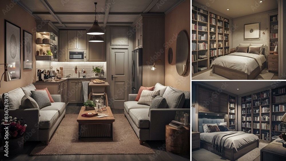 designed 3D renderings for a comfortable small home interior designed 3D renderings for a comfortable small home interior