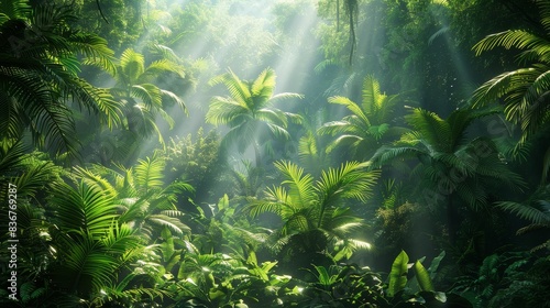 Tropical Rainforest Sunlight © SunPunjiStudio