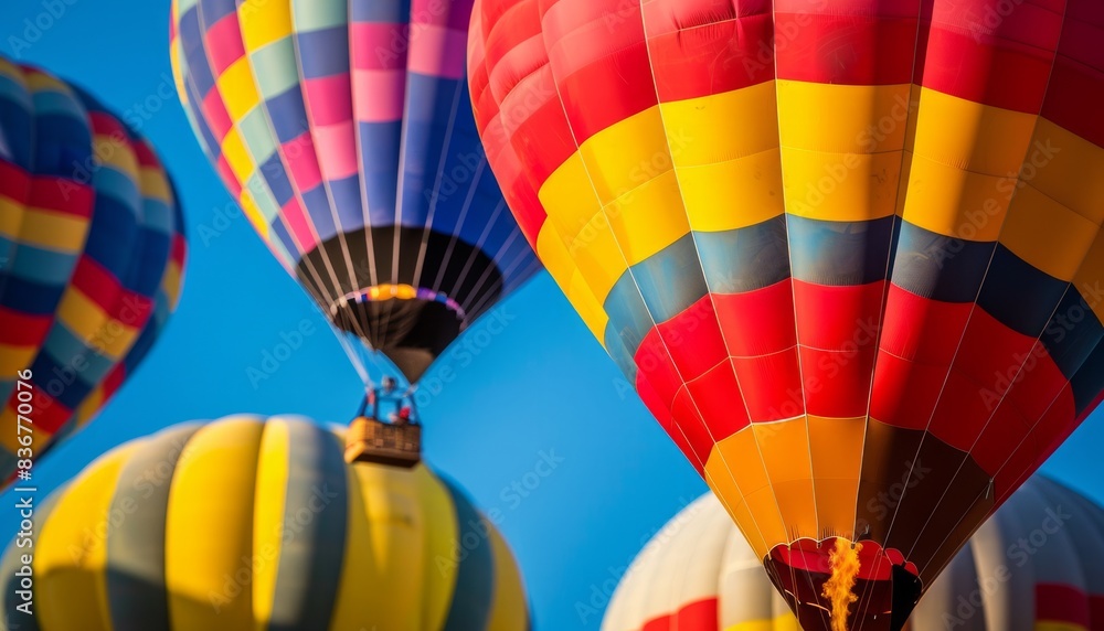 Obraz premium Up, Up, and Away: A Close-Up of Goreme's Stunning Hot Air Balloons