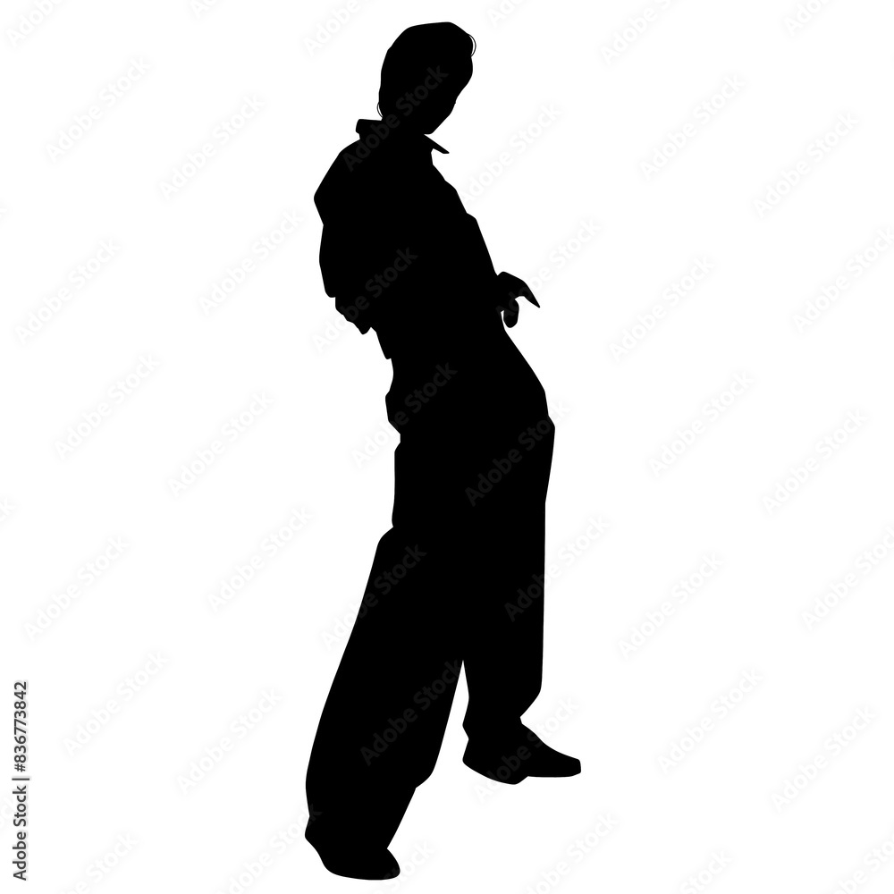 Illustration of model poses silhouette. Illustration of model poses silhouette.