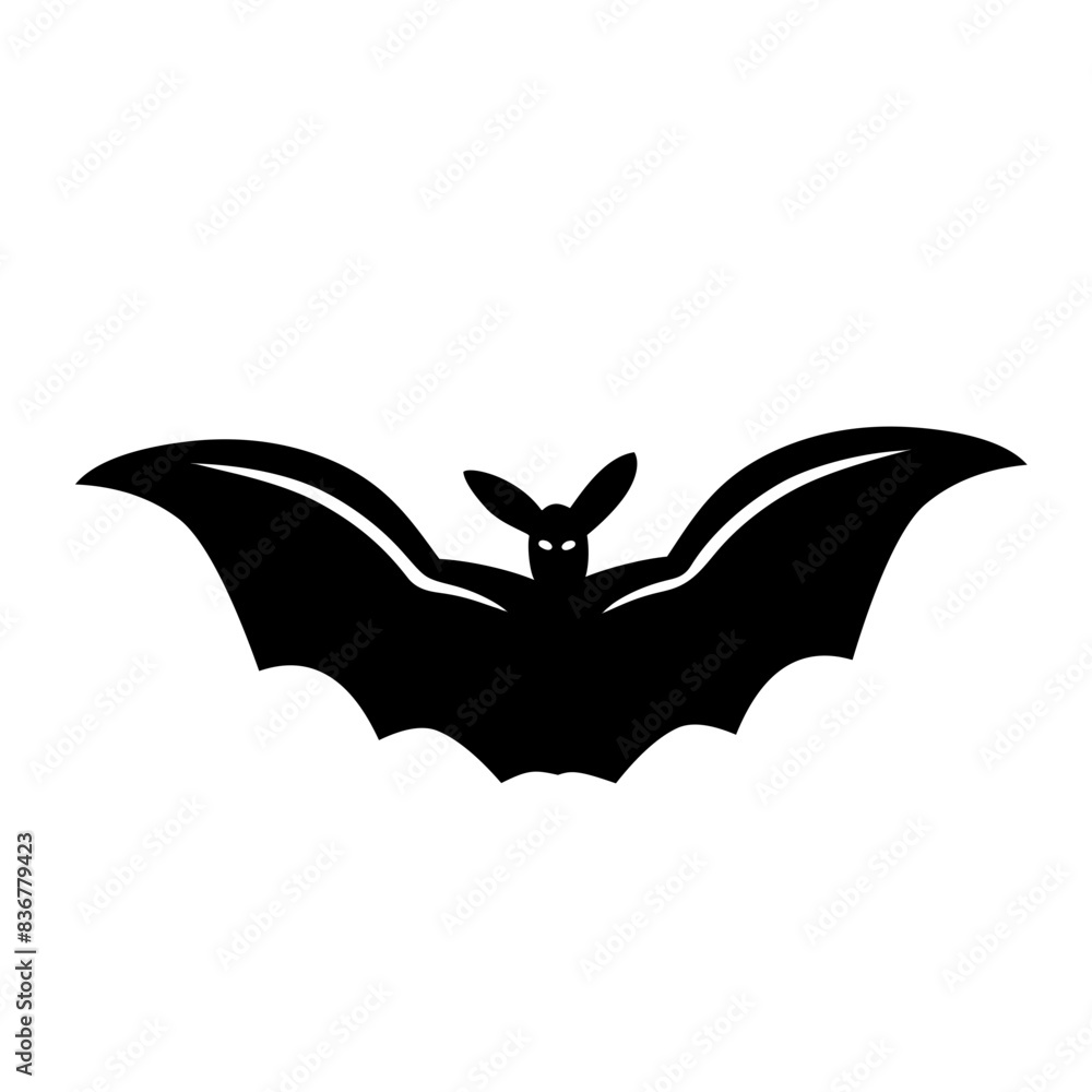 Naklejka premium bat silhouette icon