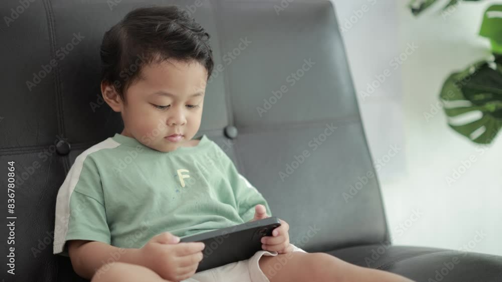 child using mobile phone
