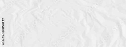 White crumpled paper texture. White wrinkled paper texture. White paper texture. White crumpled and top view textures can be used for background of text or any contents.