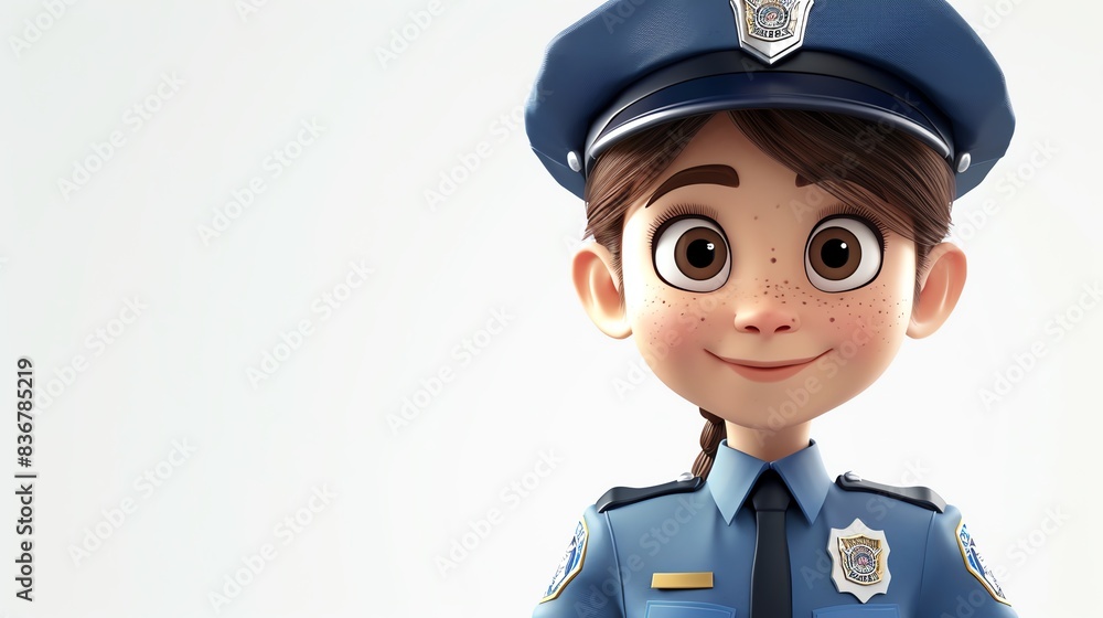 Stylized 3D cartoon character of a young girl doctor in white coat, high quality, no logo, 8k, white background Stylized 3D cartoon character of a young girl doctor in white coat, high quality, no logo, 8k, white background