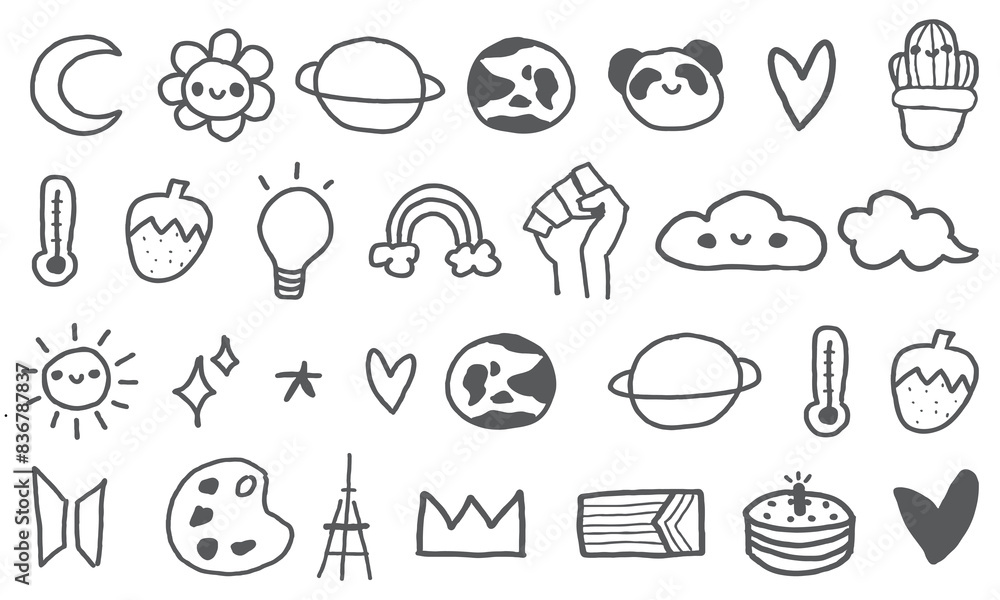 Doodle icon bundle