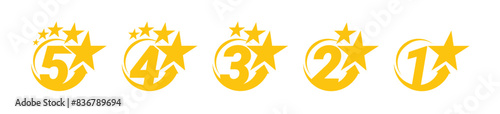 Star rating. star Symbol or emblem. vector illustration
